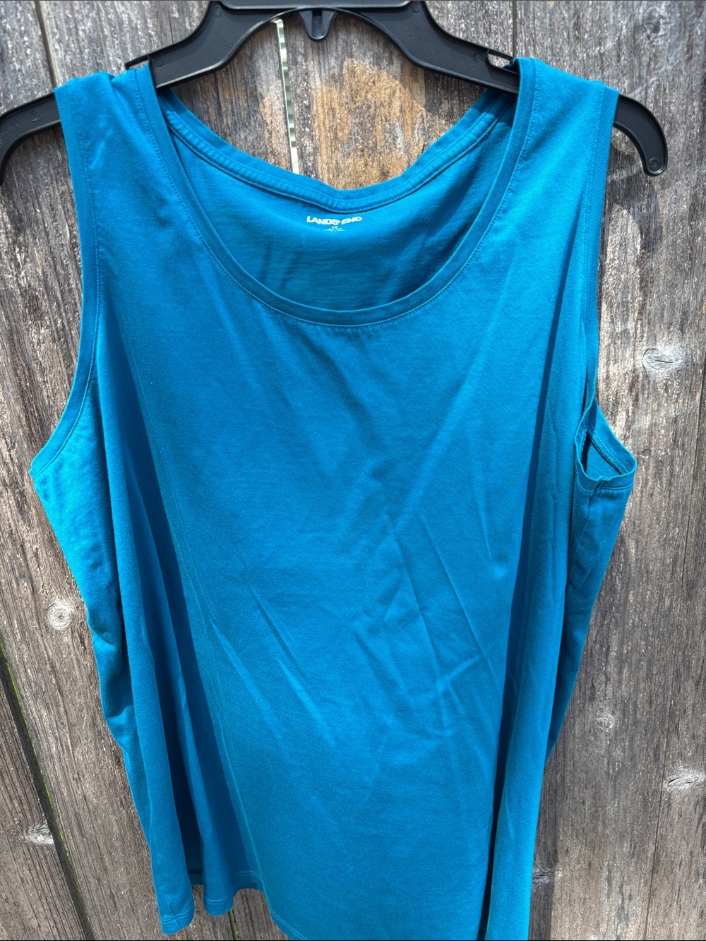 Lands' End Teal Scoop Neck Tank